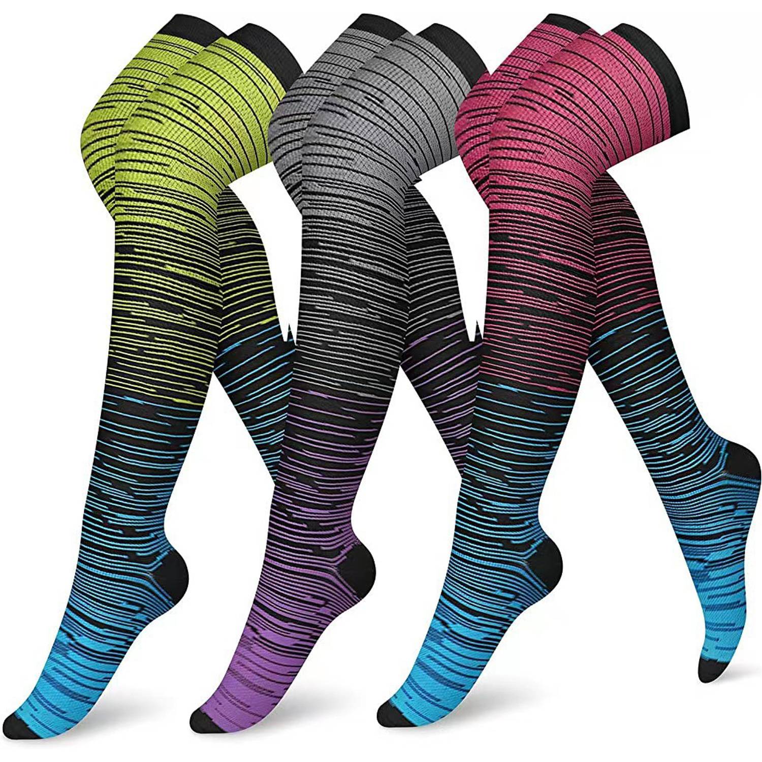 Custom Sports Running Knee High Socks 8