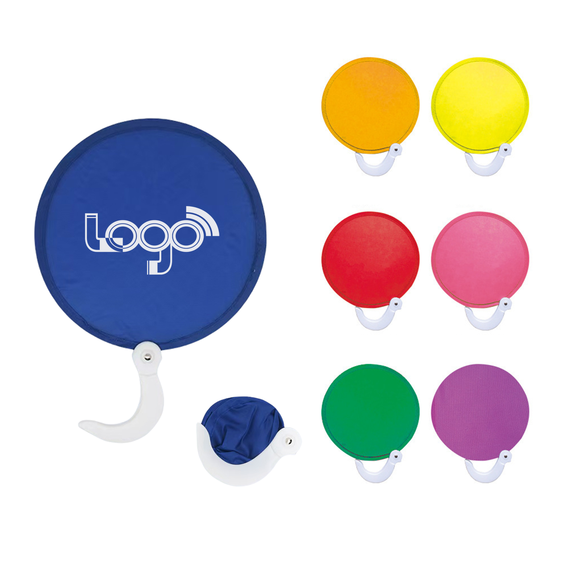 Round Foldable Fan Hand Held 2