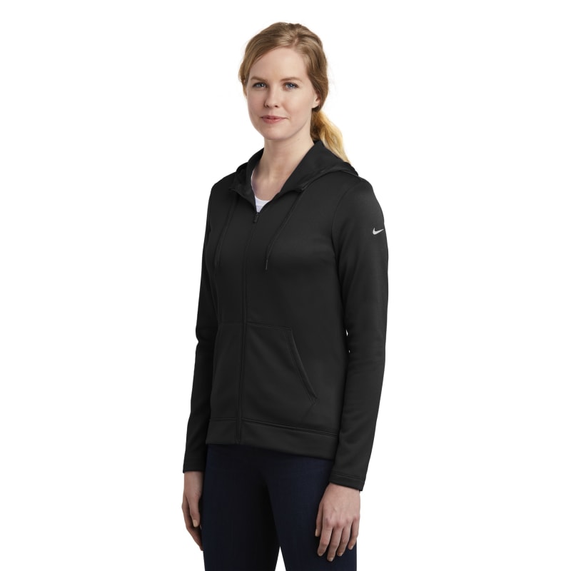 Nike Ladies Therma-FIT Full-Zip Fleece Hoodie., custom hoodie or sweatshirt with logo imprint 3