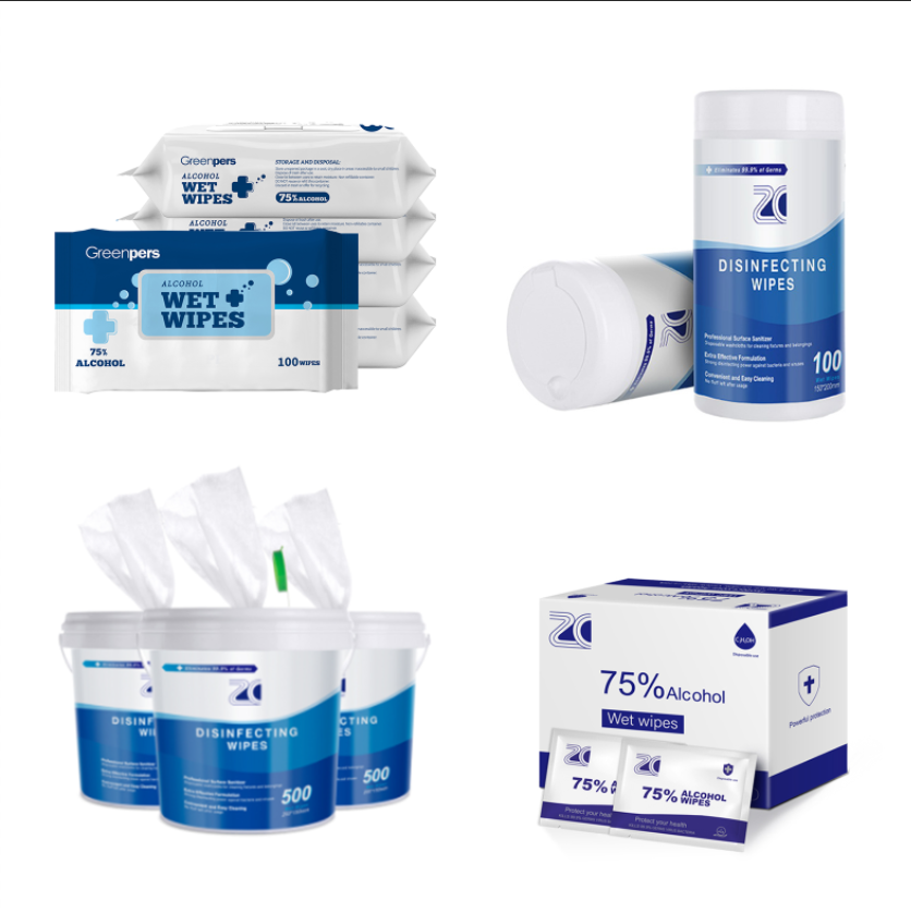 100 Pcs Alcohol Wet Wipes 1