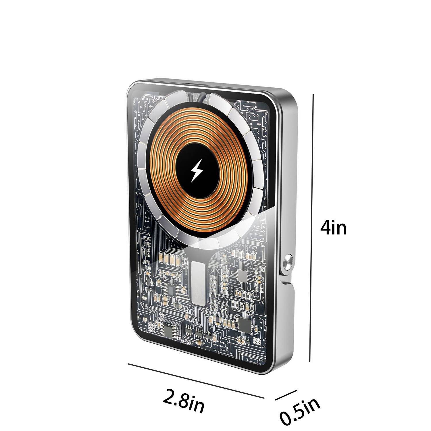 5000mAh Metal Cell Phone Wireless Charger with Stand 3