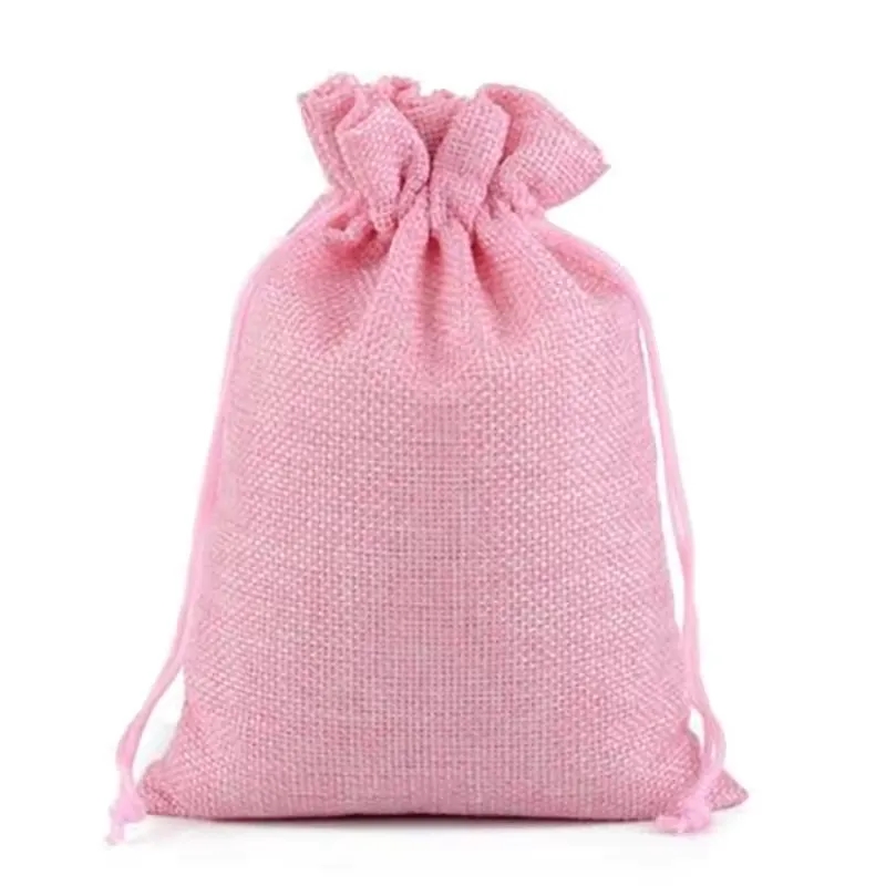 Medium Natural Burlap Pouches 3