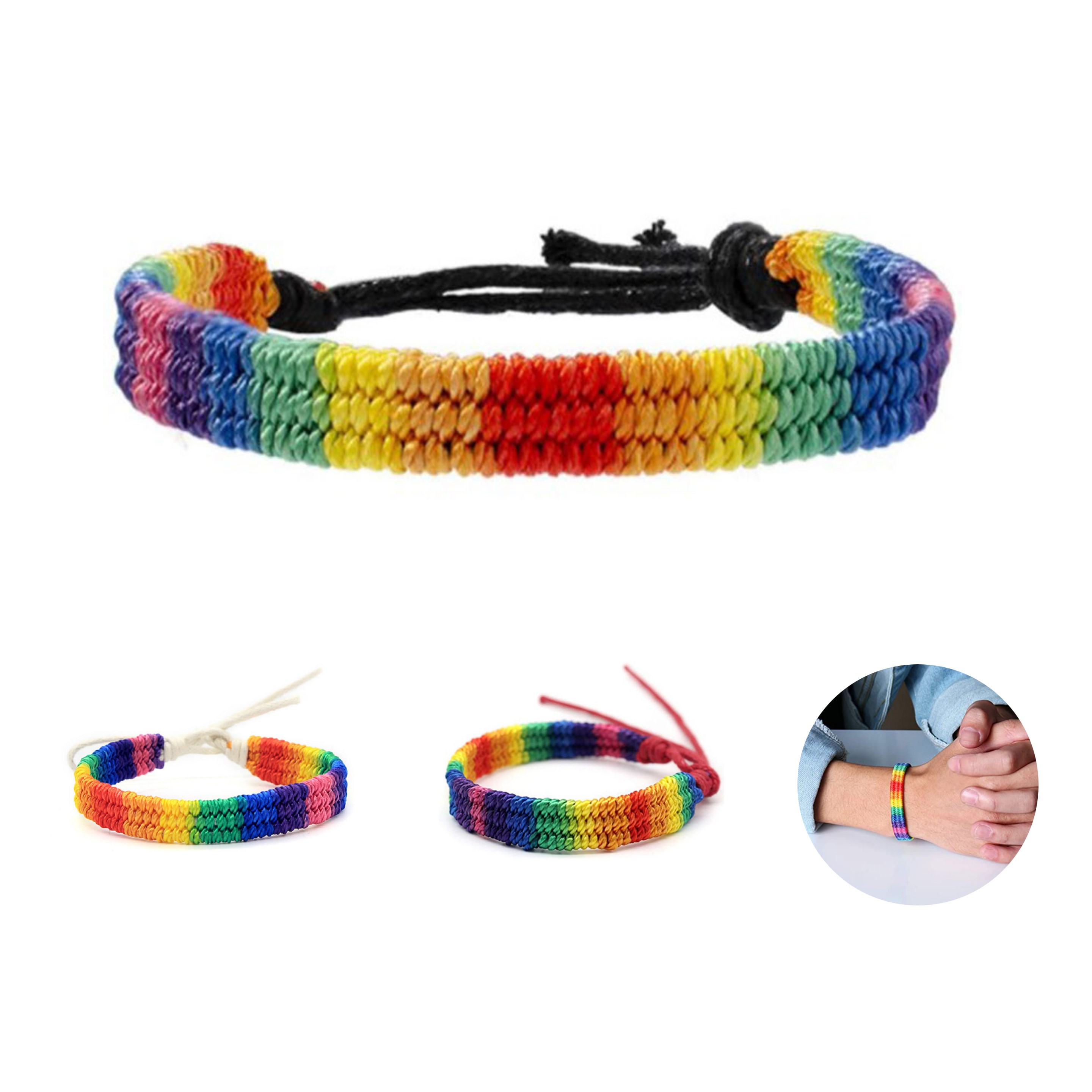 Rainbow Adjustable Bracelet (No Decoration) 2