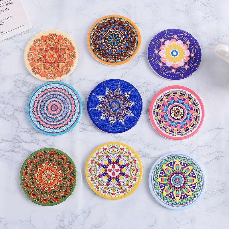 Round Absorbent Coasters for Drinks 7