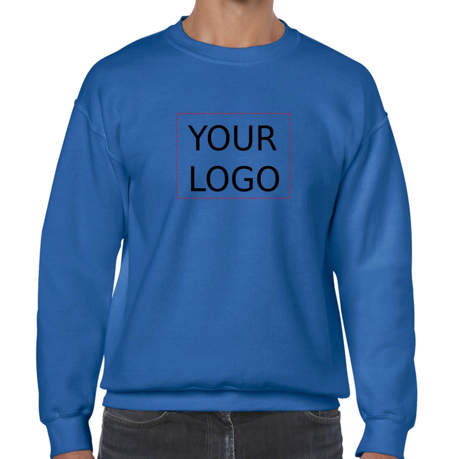 Adult 7.75 oz. Cotton Blend Crewneck Sweatshirt 5