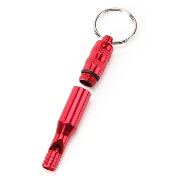 Aluminum Emergency Survival Whistle Keychain 2