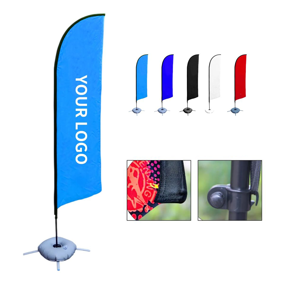 Advertising Feather Flag Set 11ft Double Sided 2
