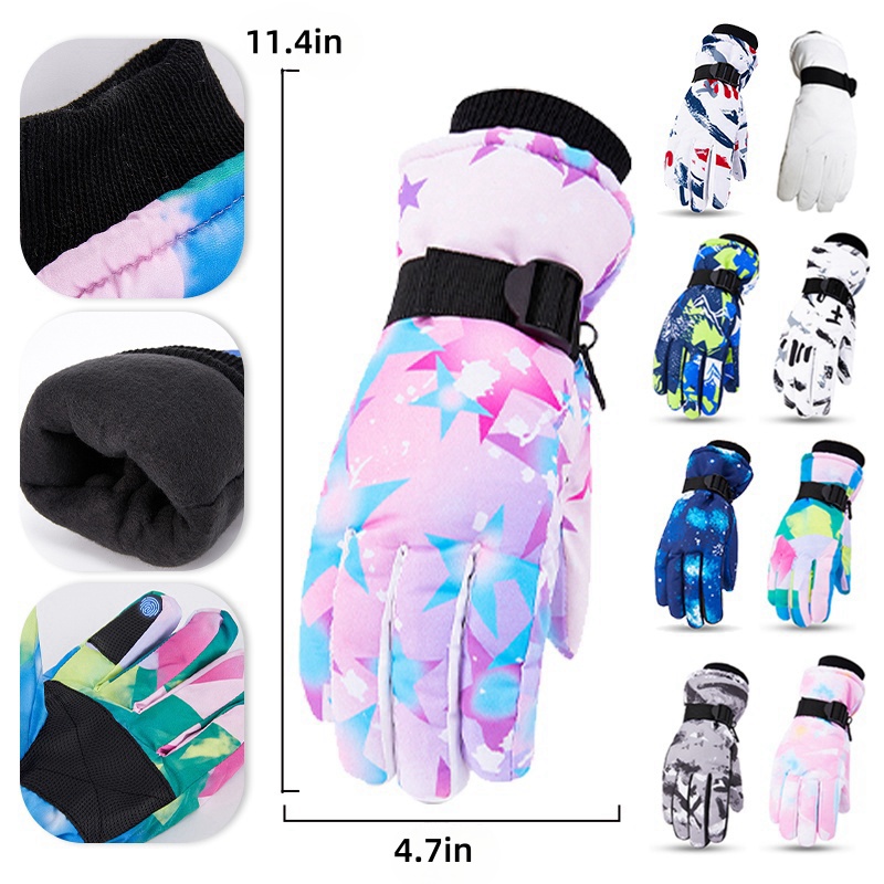 Men's Winter Gloves, Fleece-Lined and Cold-Resistant 1