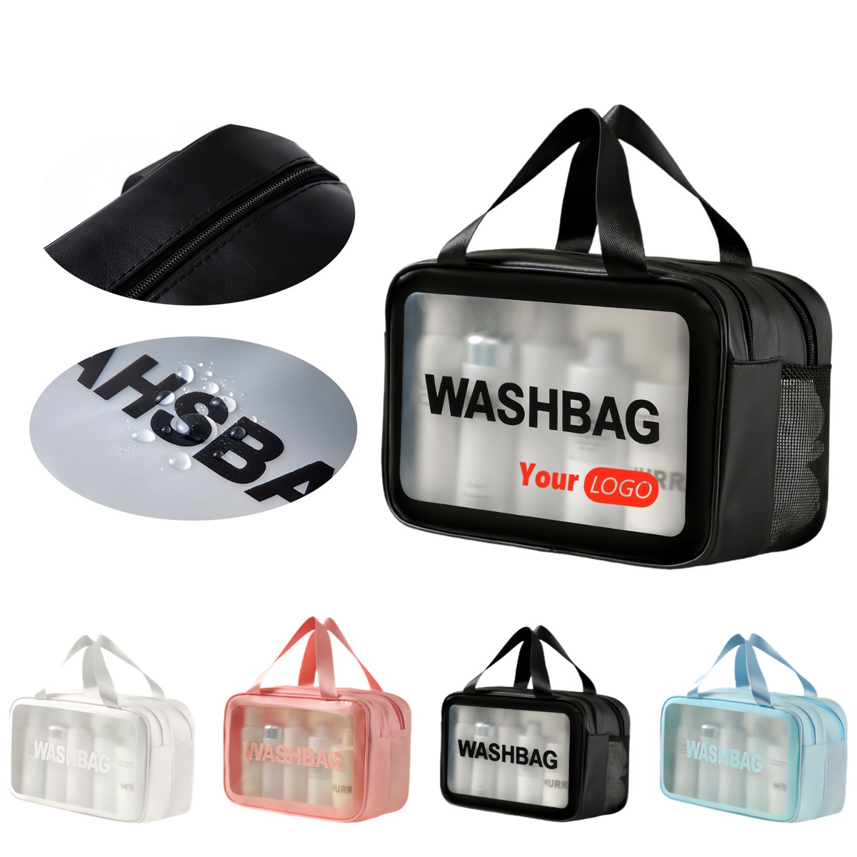 PVC Portable Wet And Dry Separation Toiletry Bag 3