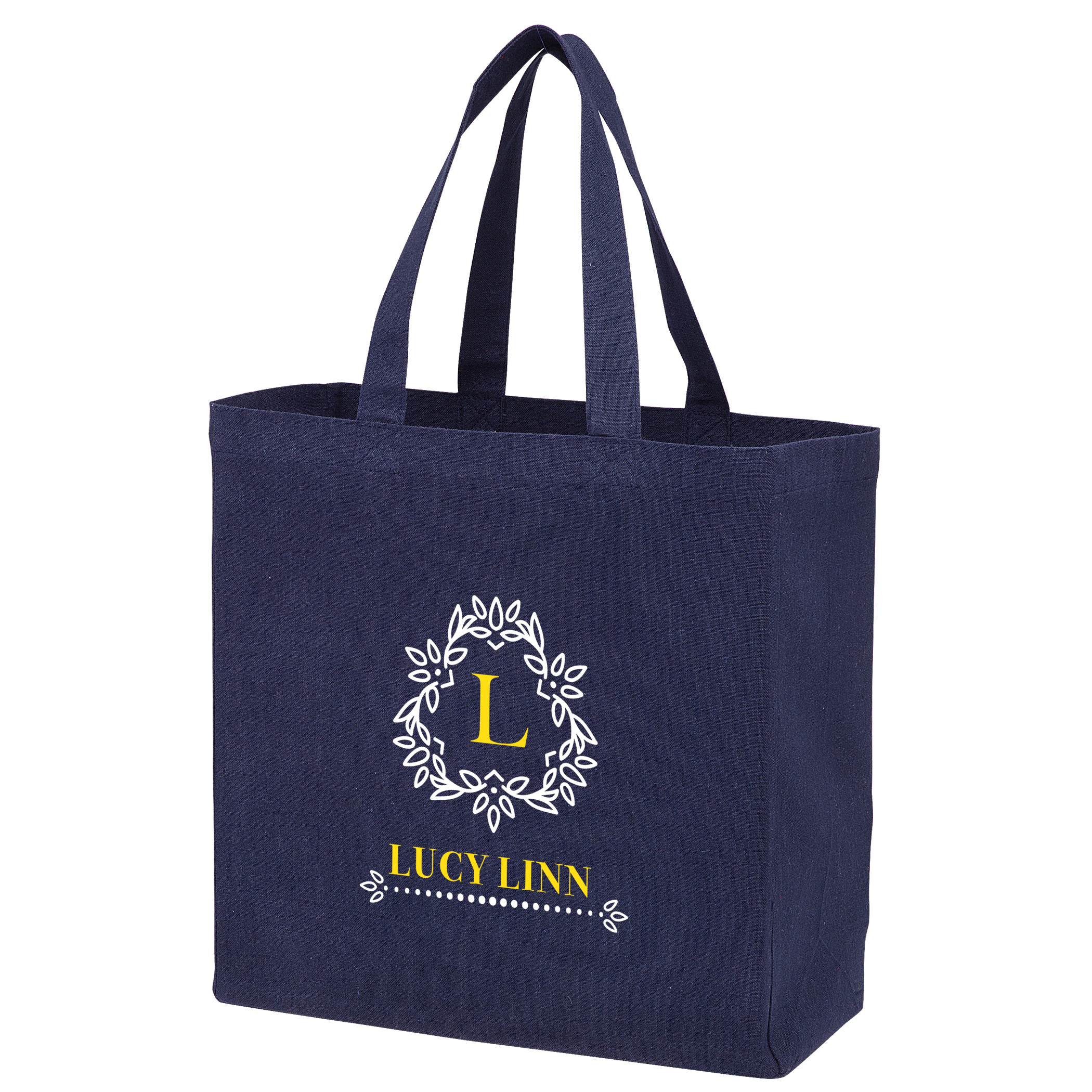 Recycled Cotton Canvas Tote Bag, custom tote bag with logo imprint 2