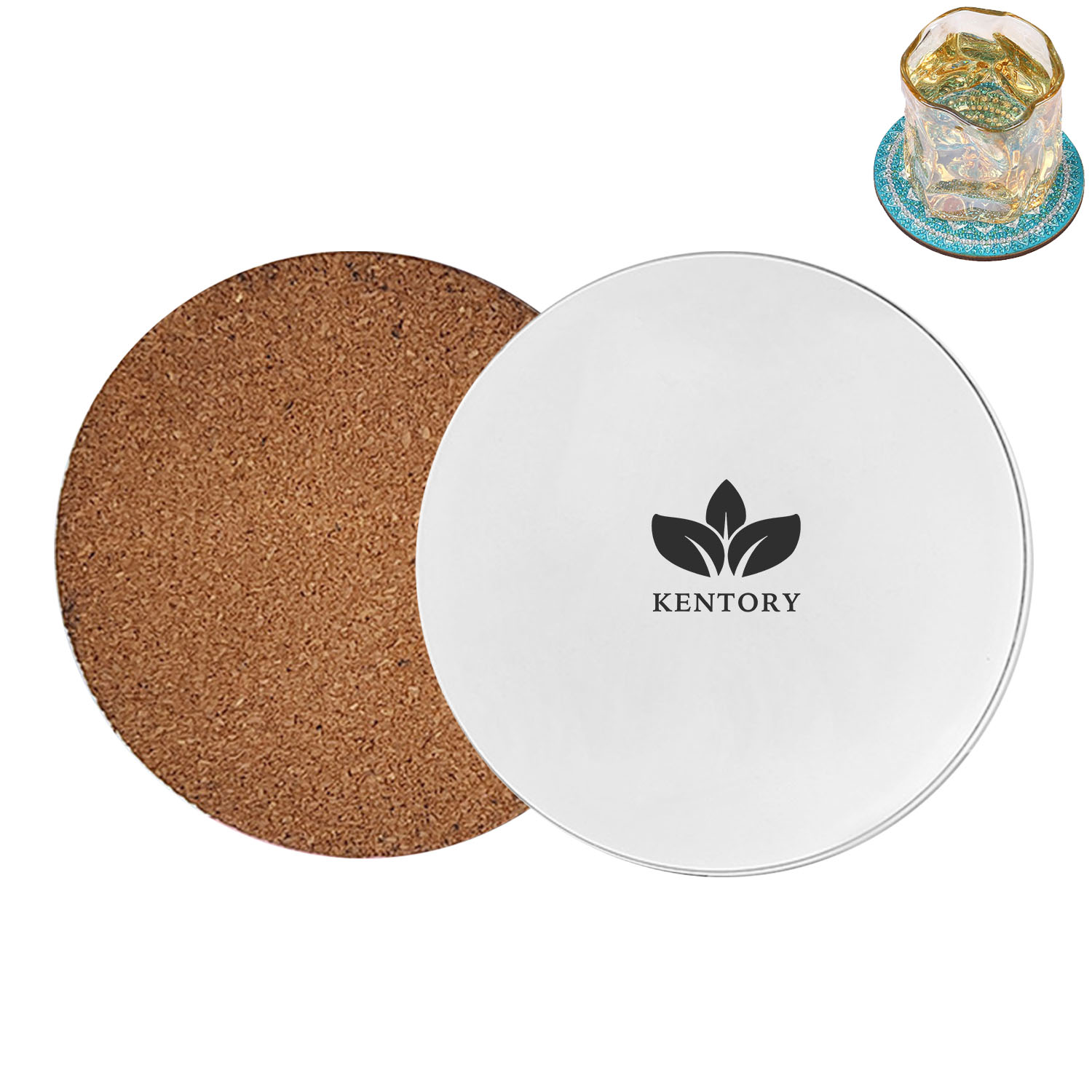 Acrylic Cork Coasters for Drinks