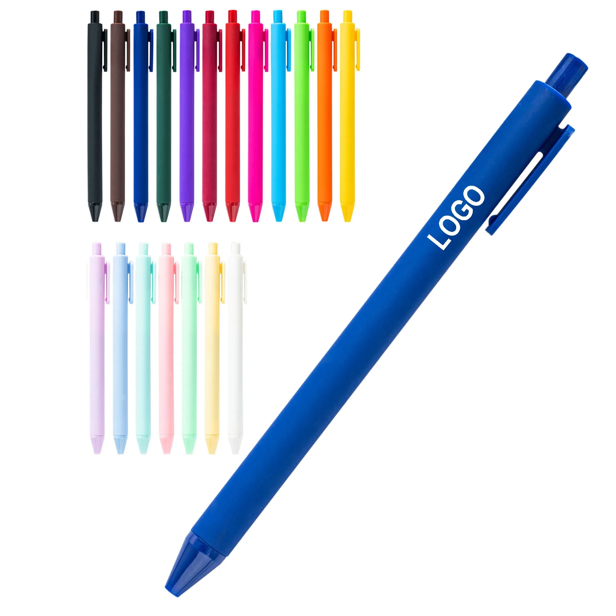 Rubberized Plastic Ballpoint Pen 2