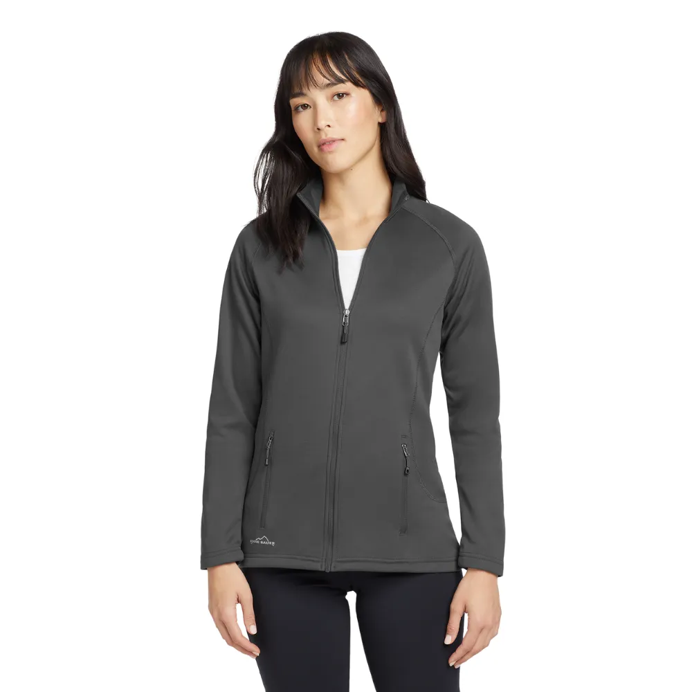 Eddie Bauer(R) Women's Smooth Fleece Full-Zip, custom jacket with logo imprint 6