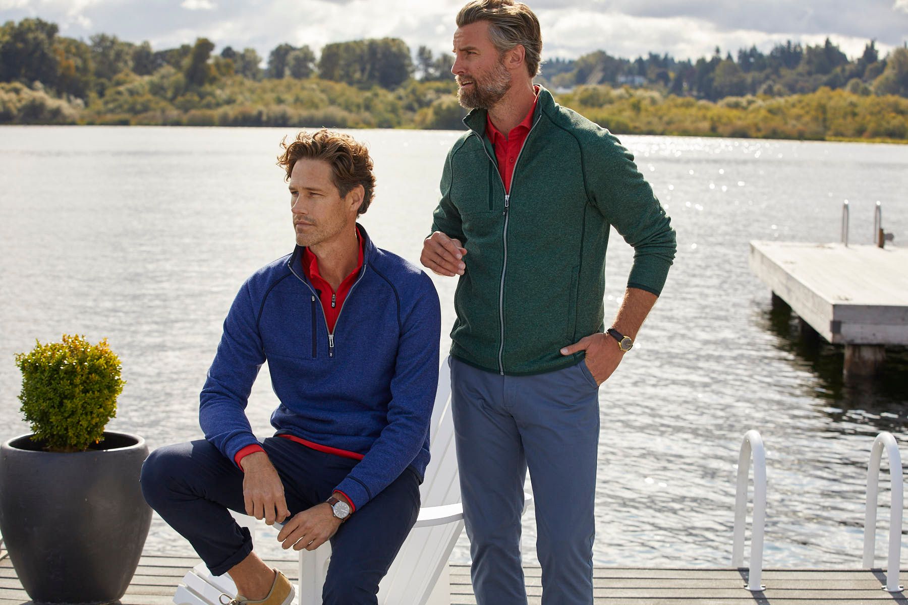Cutter & Buck Mainsail Sweater-Knit Mens Half Zip Jacket 2