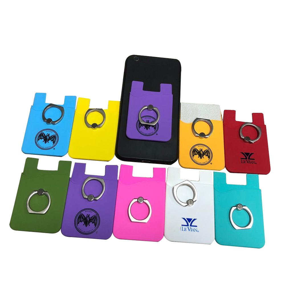 Silicone Mobile Wallet Ring Holder 2