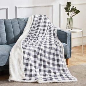 Super Soft Warm Buffalo Plaid Plush Gig Blankets 3