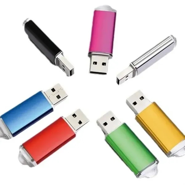 Metal USB Flash Drive - Dust-Proof Cover Included 5