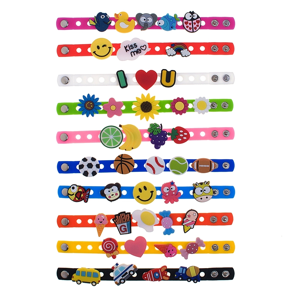 Adult Rubber Charm Wristbands 8