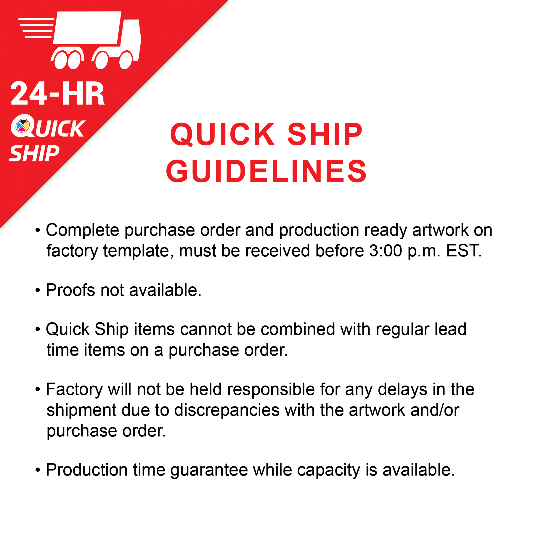 24 - Hour 8' Single Reverse Half Drop Banner with Hardware Set 3