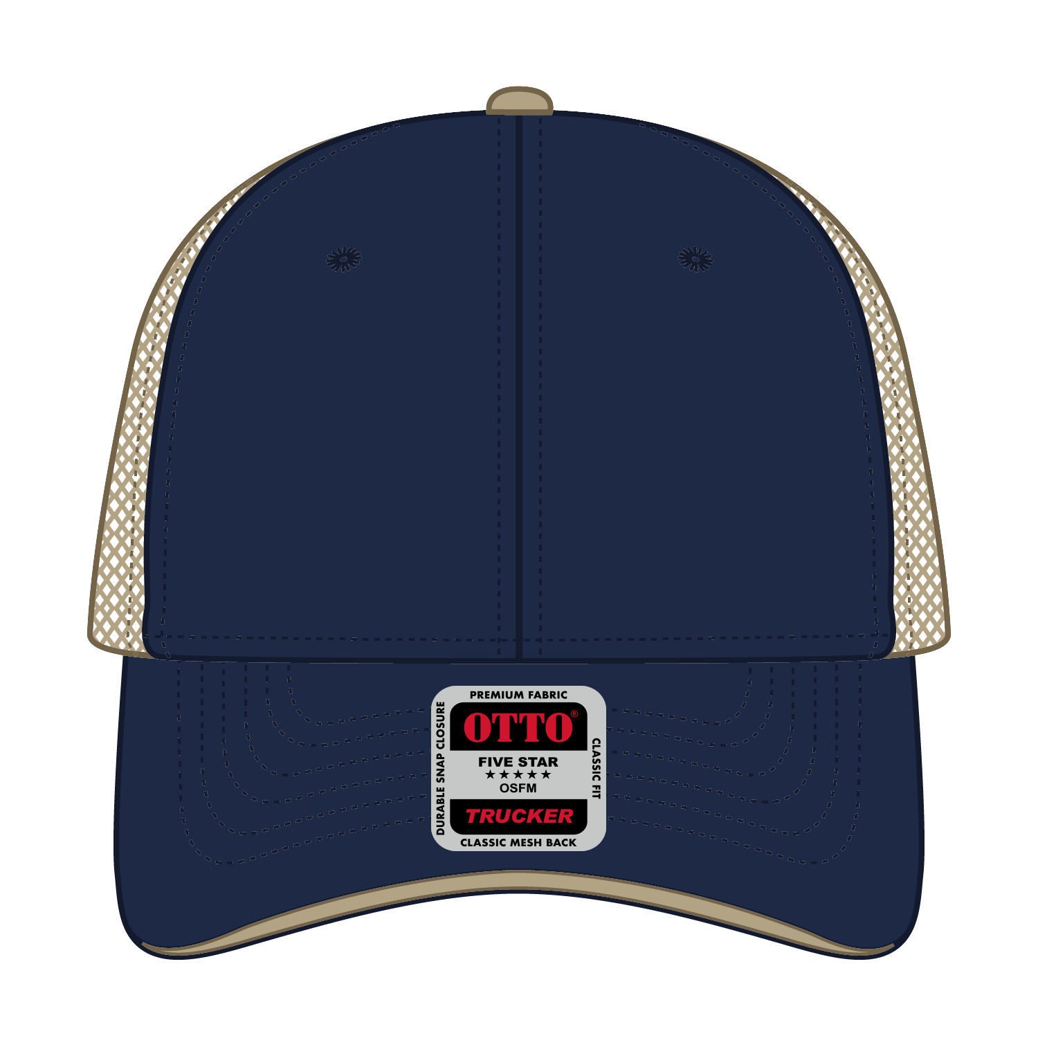 OTTO CAP® 6 Panel Low Profile Mesh Back Trucker Hat 26
