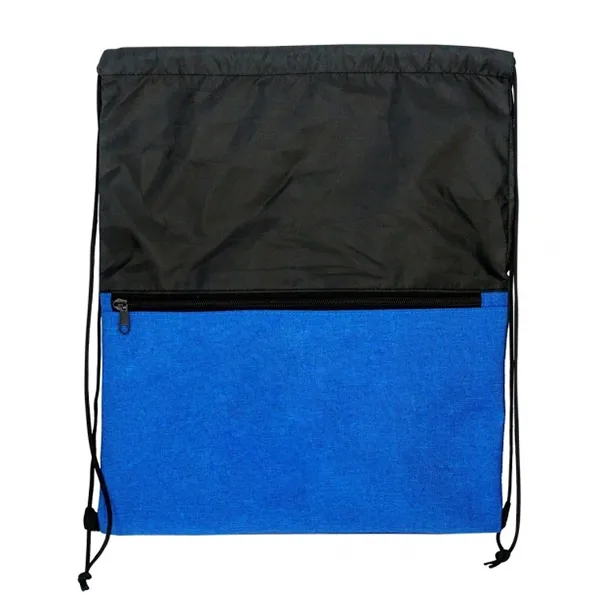 Two-Tone Heather Drawstring Bag 3