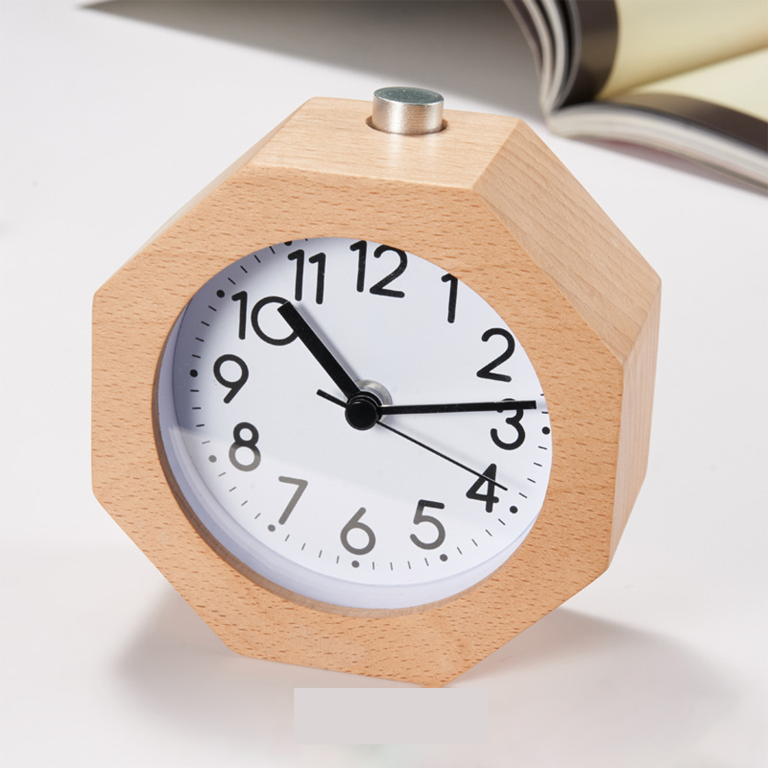 Beech Wooden Alarm Clock 7