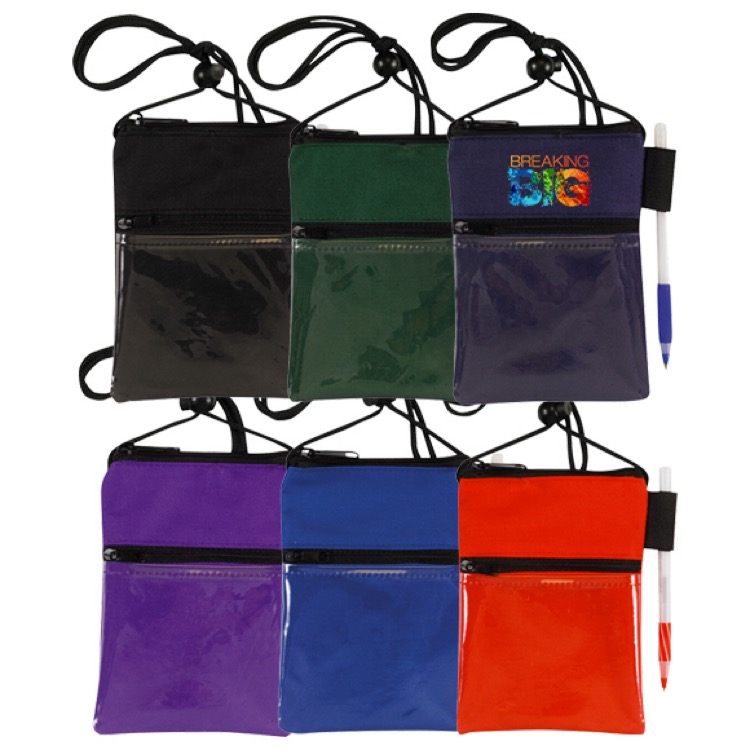 ID Me 2 Dual Zipper Pocket Badge Holder & Passport Pouch 1