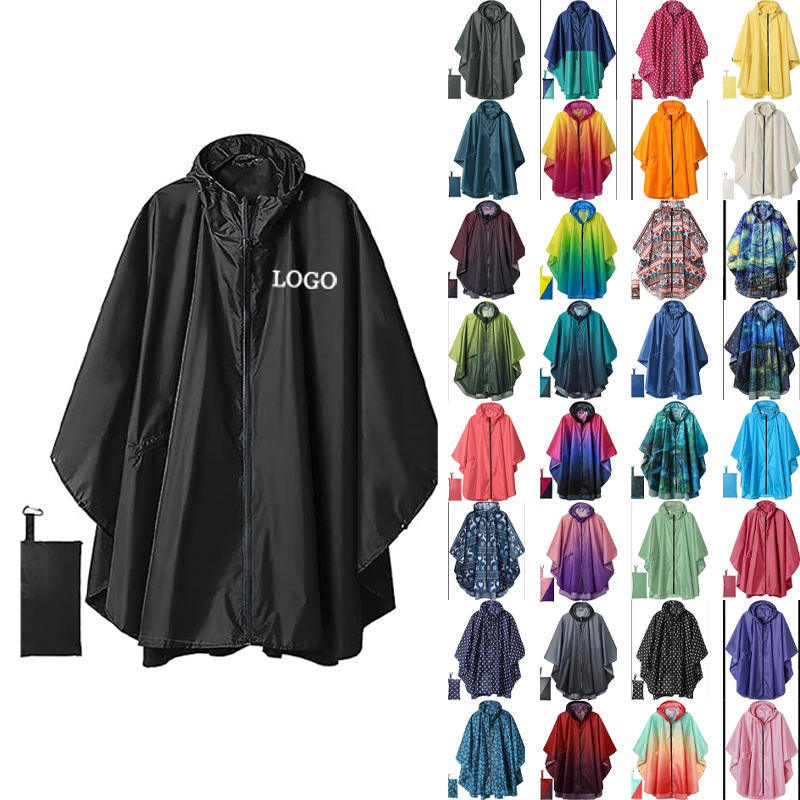 Unisex Hooded Poncho 14