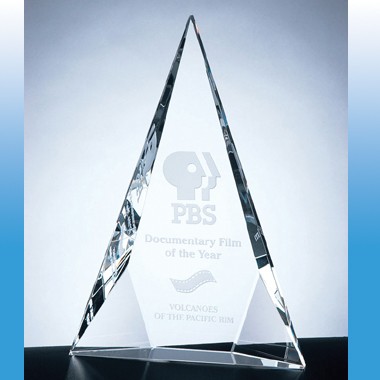 10" Optical Crystal-Tri-Triangle 1
