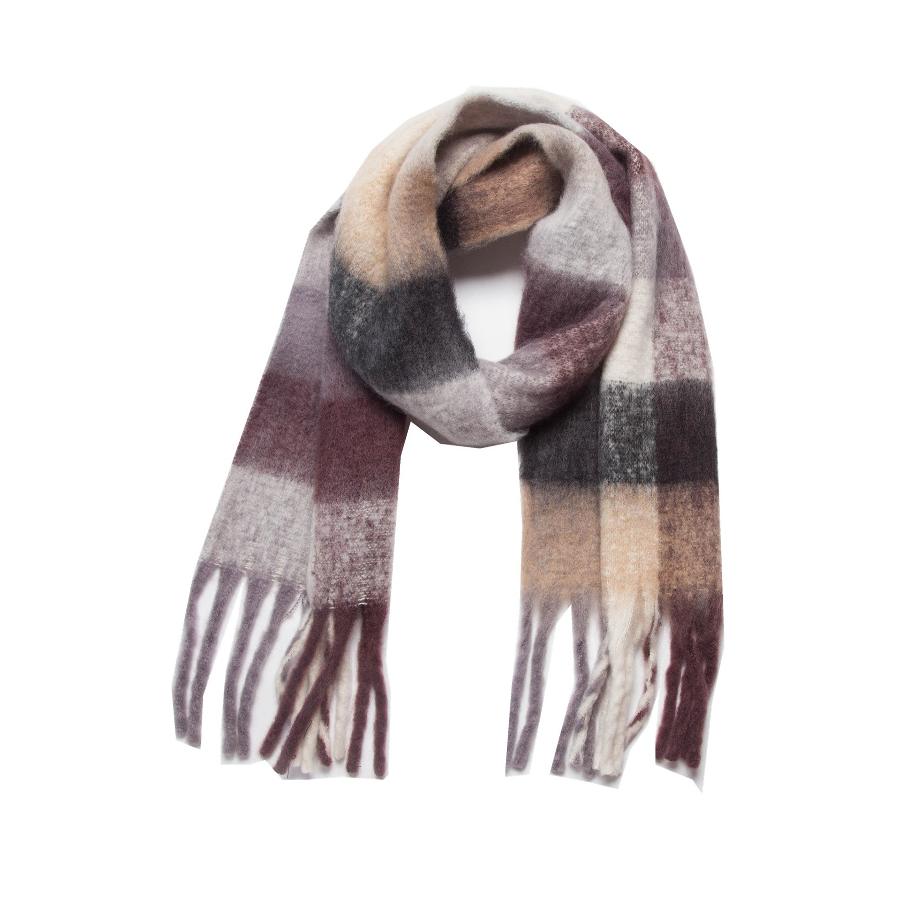 Big Coloured Checked Winter Warm Wrap Scarf 21