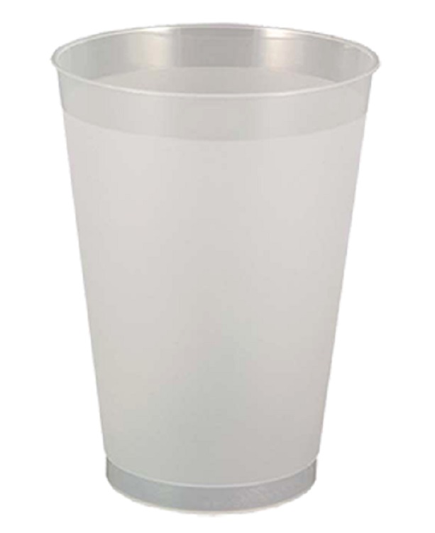 12 oz Frosted Translucent Plastic Stadium Cup