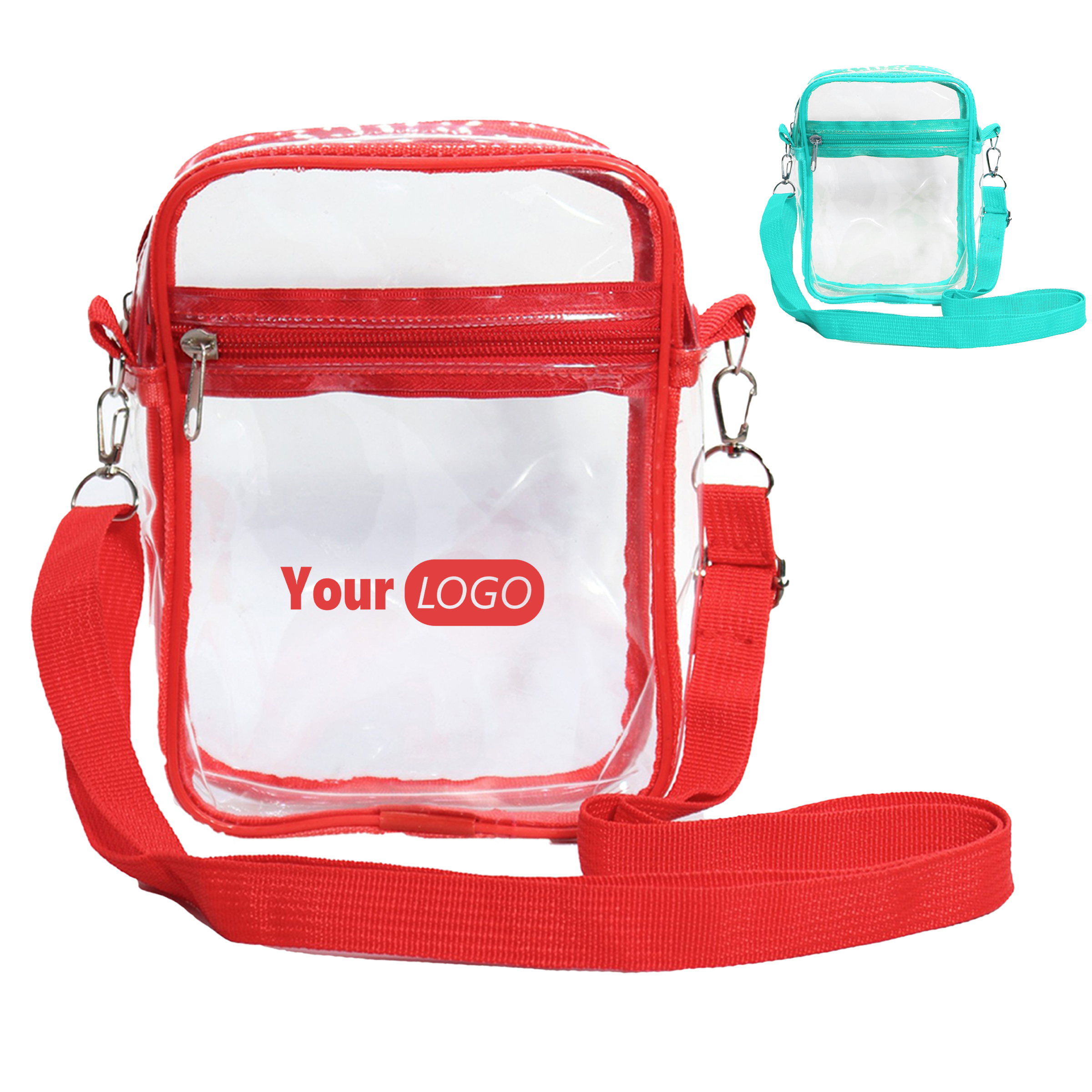Pvc Single Shoulder Crossbody Transparent Coin Purse 2