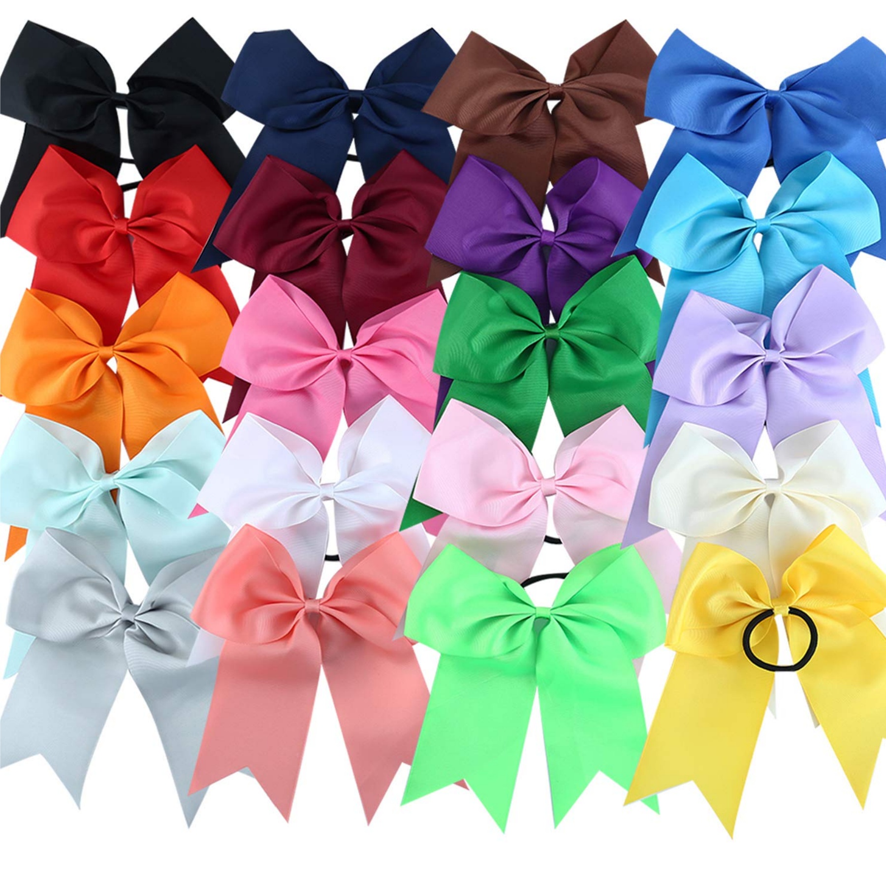 Large Bowknot Elastic Hair Tie Bands 2