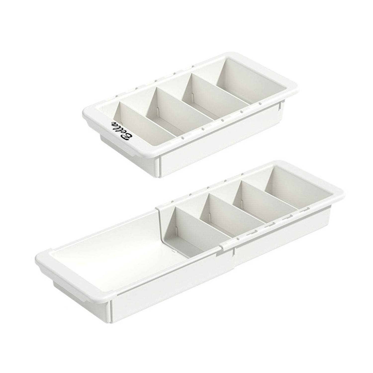 Plastic Retractable divider storage basket 1