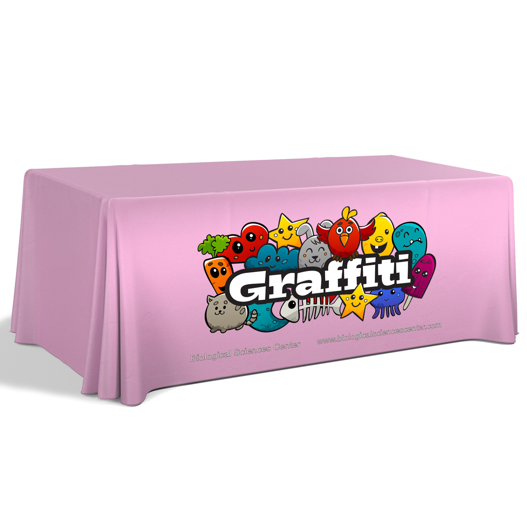 6' Premium Draped Standard Table Cover(Full Color Dye Sublimation) 12
