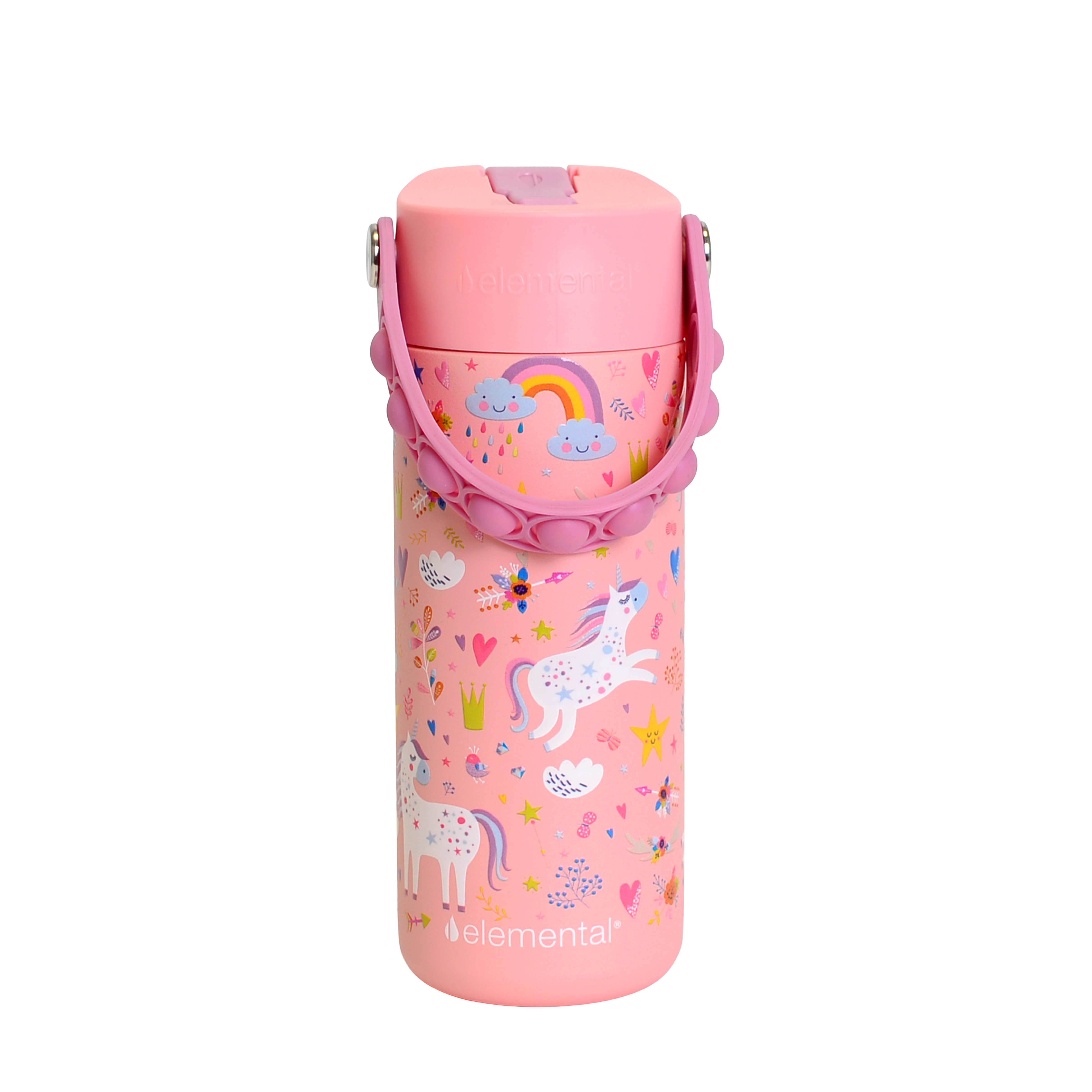 Elemental® Core Series 18oz Pop Fidget Stainless Steel Water Bottle - Vacuum Insulated - BPA-Free 32