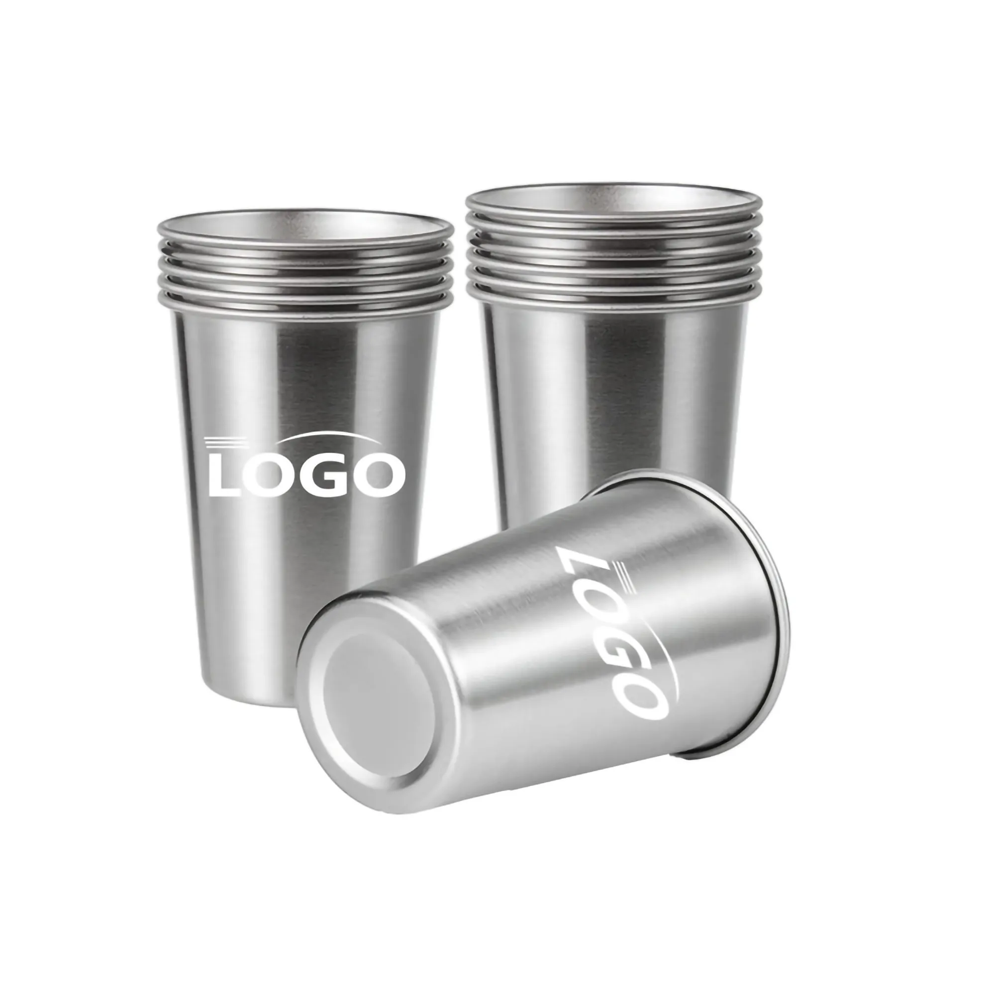MOQ 50PCS 12oz. Stainless Steel Pint Cups 1