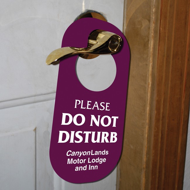 Oval 12 Pt. Paper Board Door Hanger (Spot Color) 3