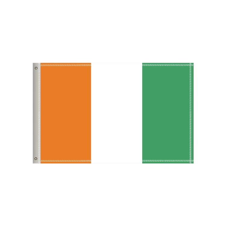 National Flag, Côte d'Ivoire, Single-Sided - 36"W x 24"H 2