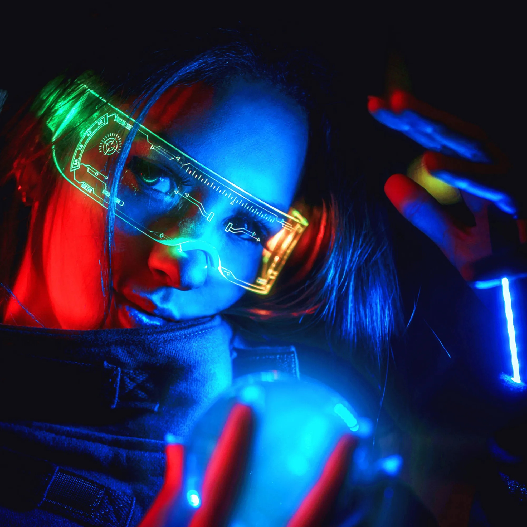 High-Tech LED Bike Glasses With Anti-Slip Nose Pad 2
