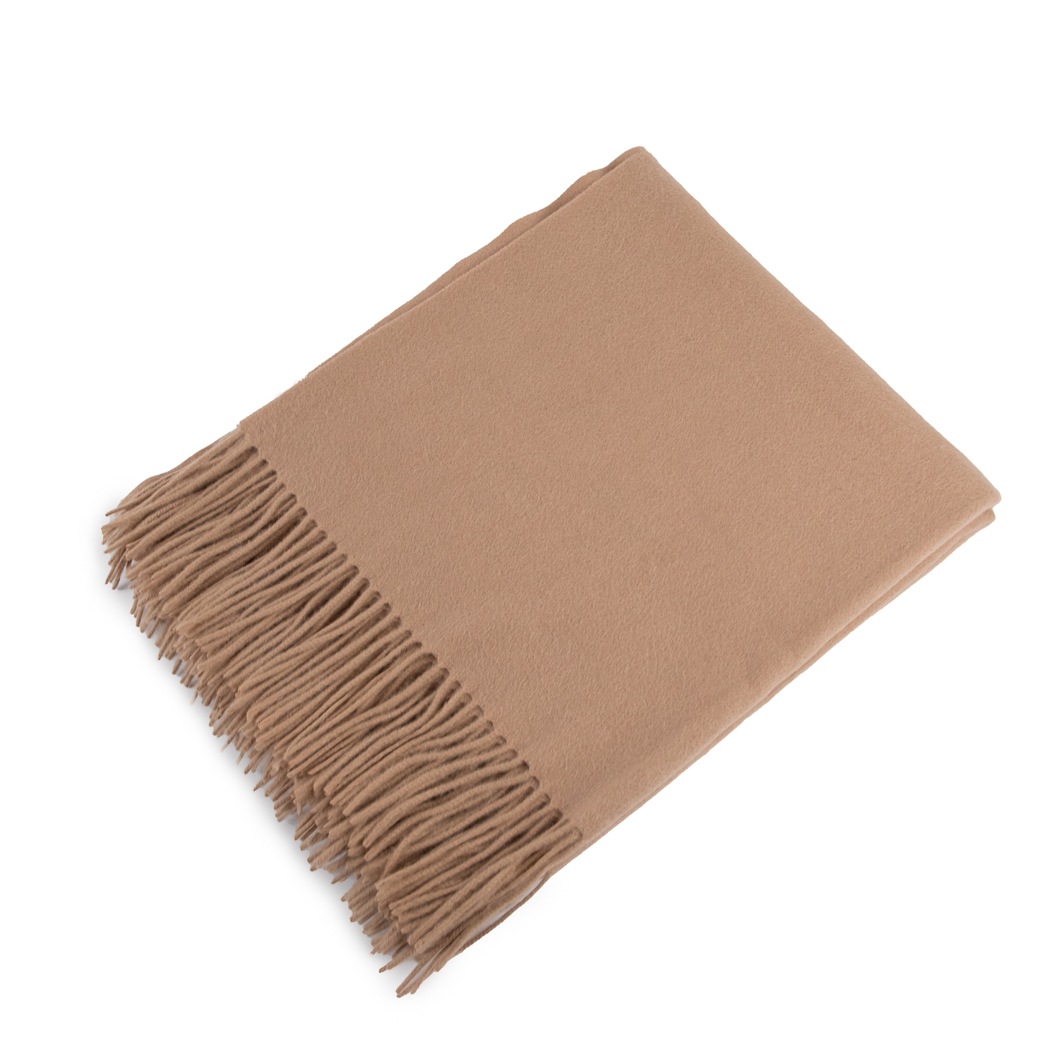 Camel Cashmere Throw Blanket 1