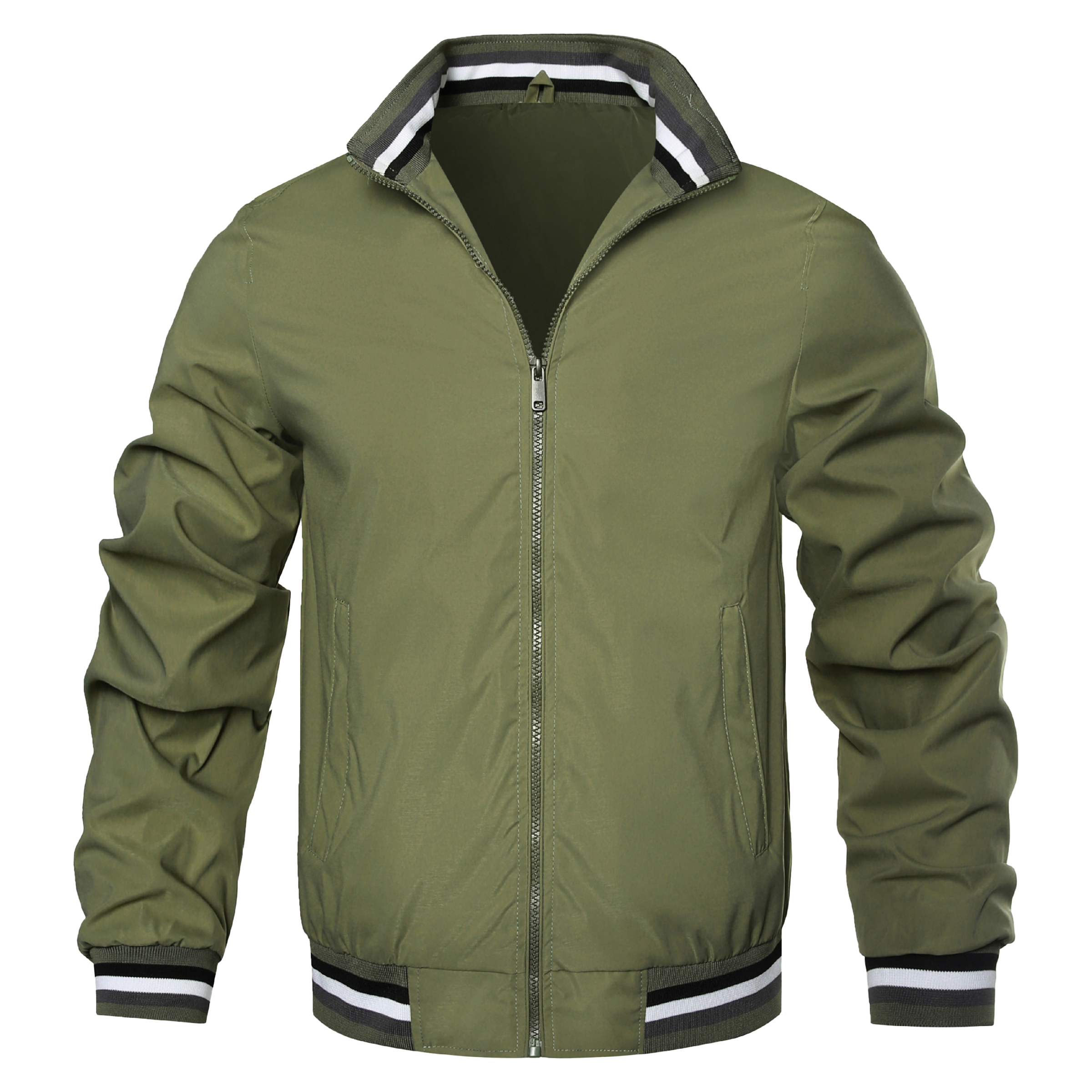 Polyester Solid Color Jacket Sports Jacket, custom jacket with logo imprint 2