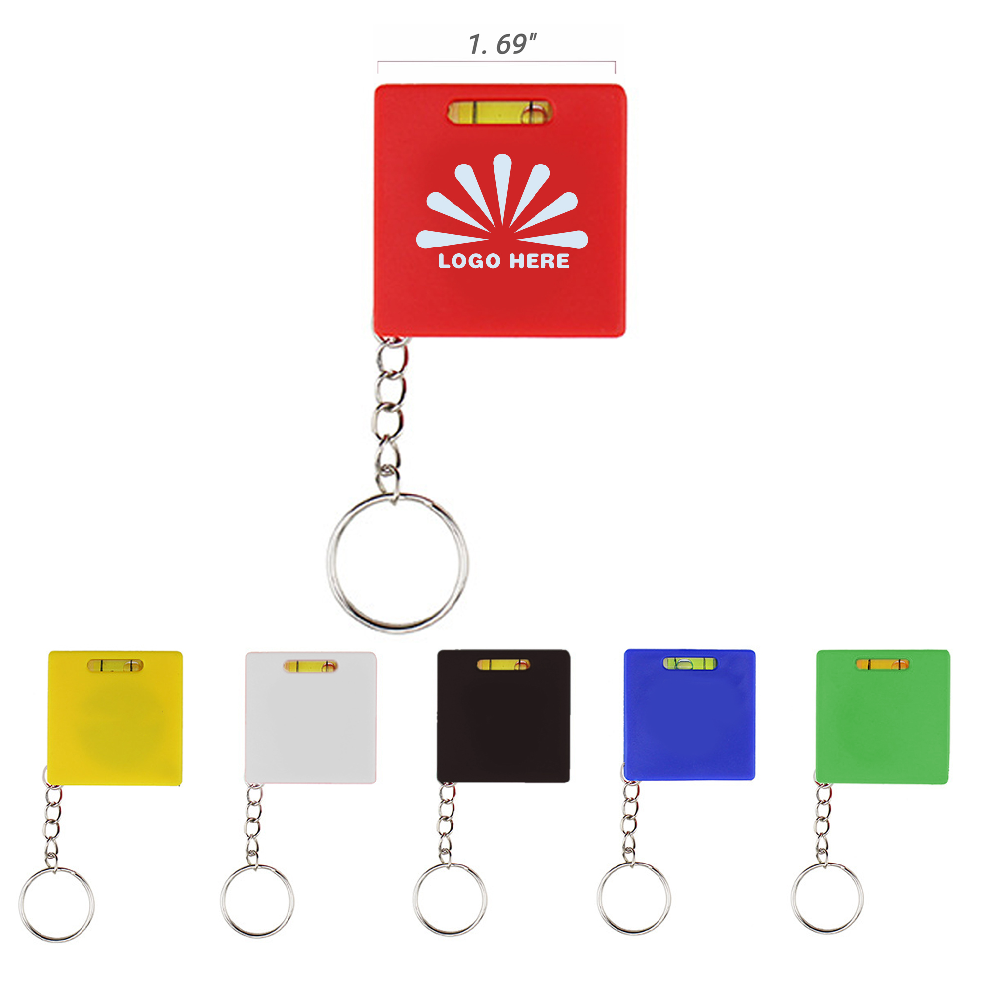 Mini Tape Measure Keychain With Level Gauge 2
