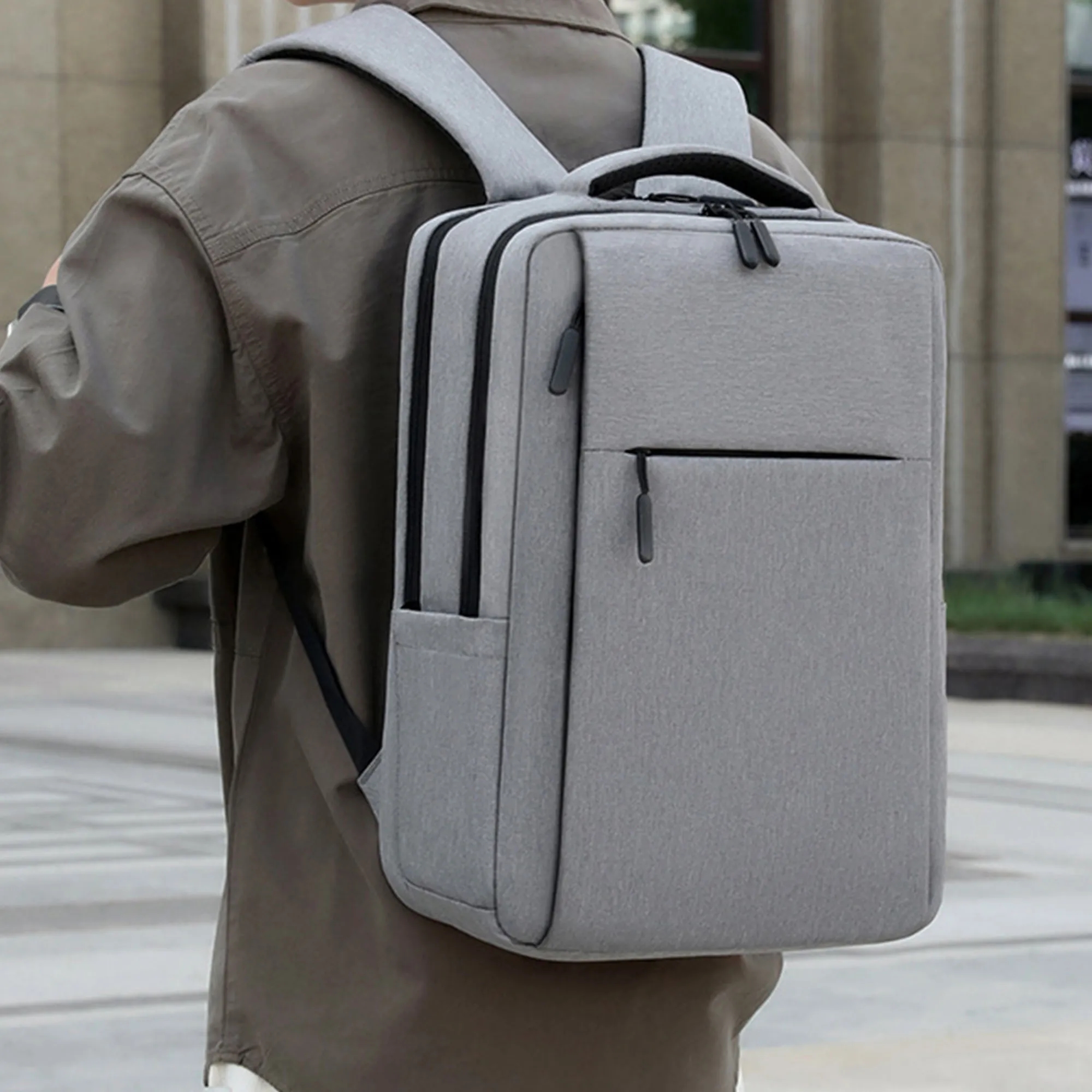 Waterproof Oxford Large Capacity Multi Bag Laptop Backpack 6