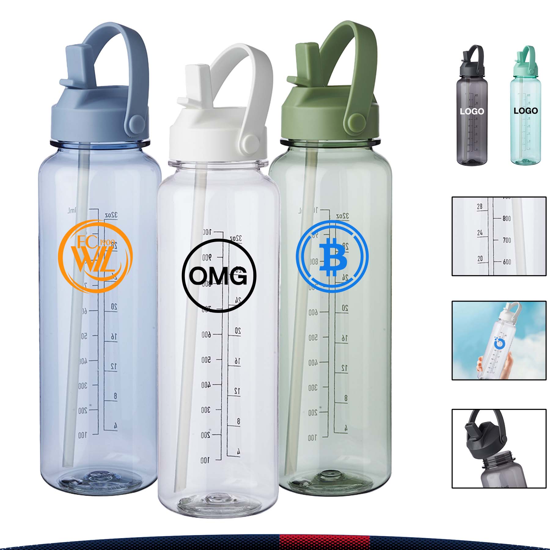40.5 oz. Astey Plastic Water Bottle 4