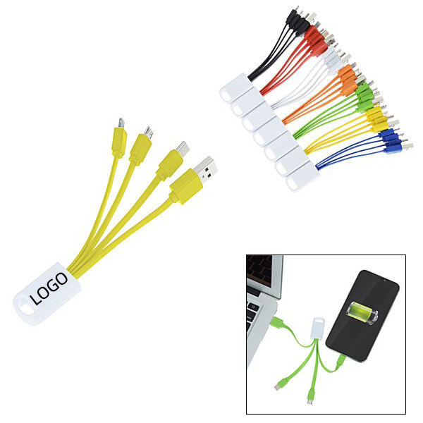 4-in-1 Charging Cable W/ Keychain 2