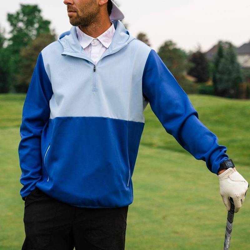 Athletic pullover half zip golf men's hoodie 5