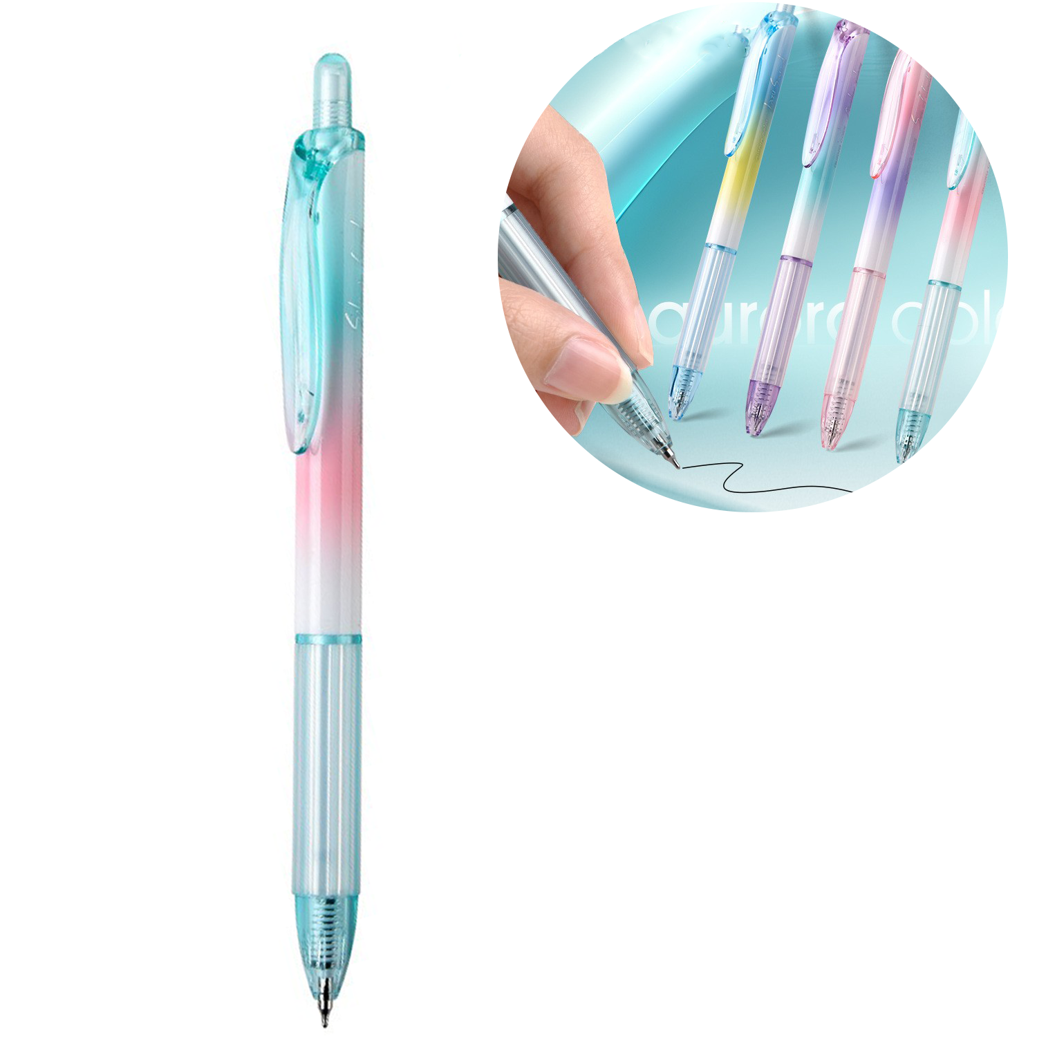 Refillable Plastic Gel Ink Pen 10