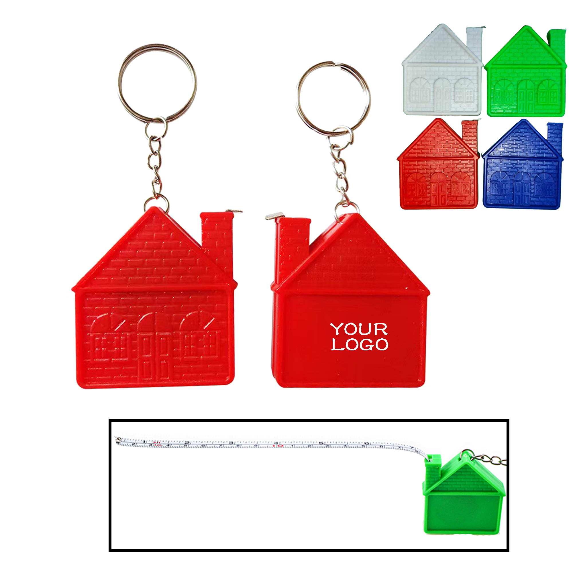 MOQ 20 PCS Retractable Tape Measure Keychain 1