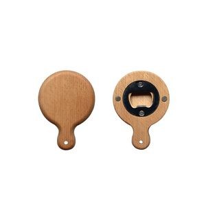 Elegant Wood Handle Bottle Opener With Magnet 14